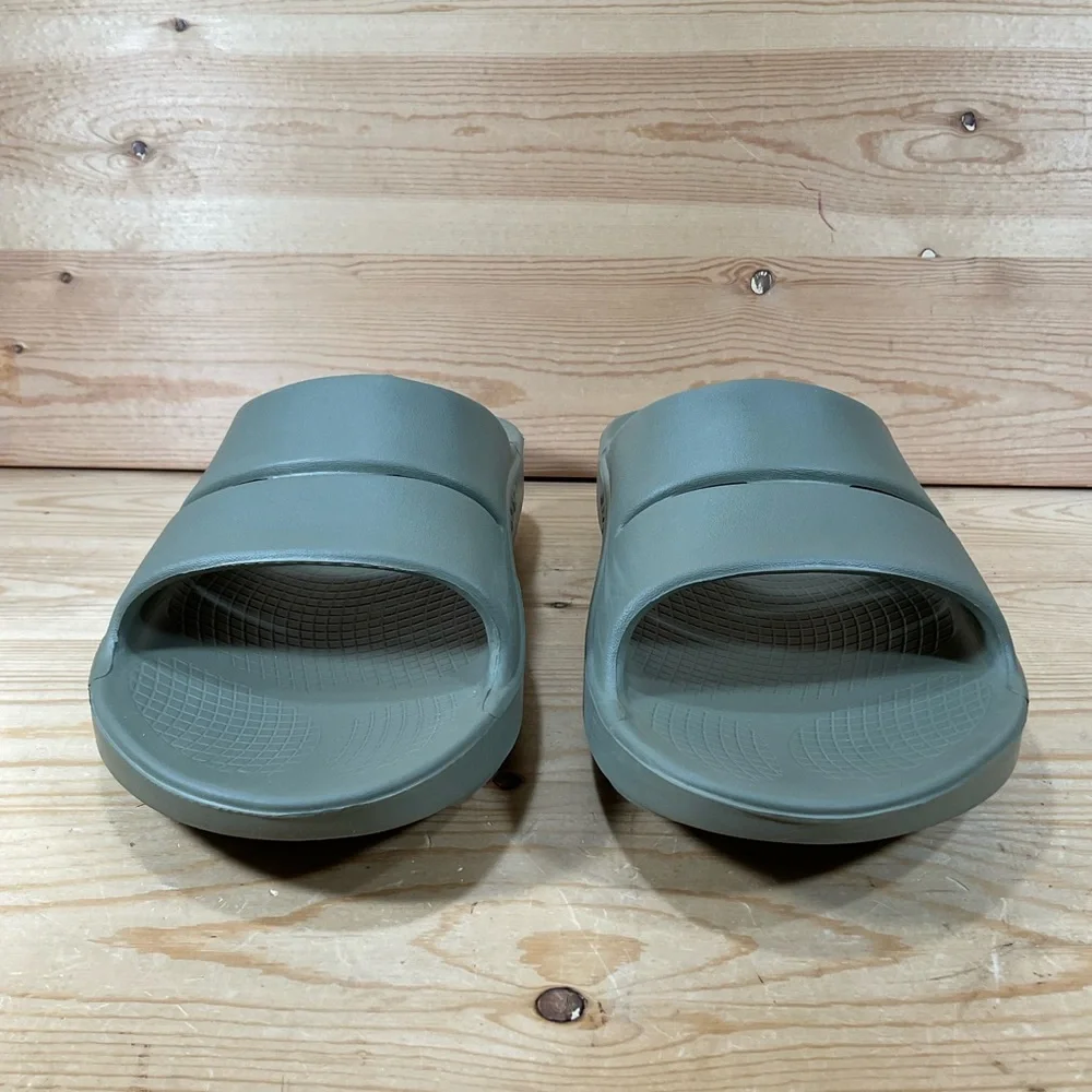 OOFOS OOahh Recovery Slide Sandal Men’s 10 Women’s 12 Foliage Green - Picture 5 of 9